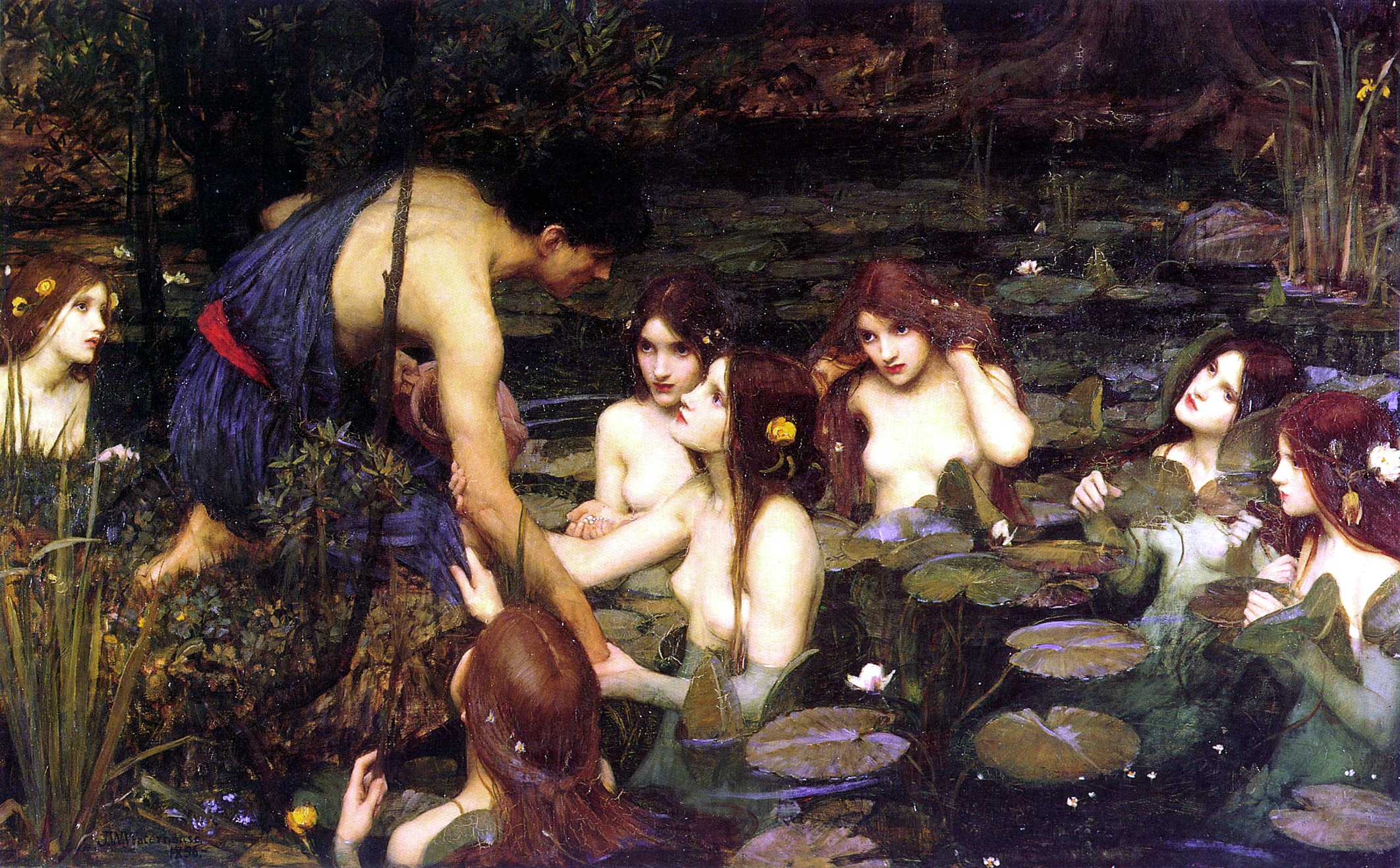 Hylas et les Nymphes de John William Waterhouse